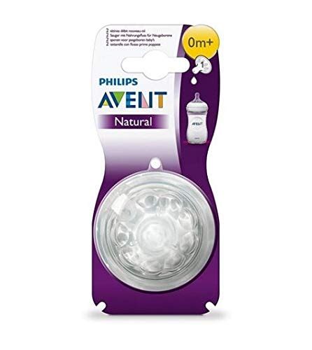 Philips avent natural nipple newborn flow - 6 pack - An anti-colic valve integrated into the nipple is designed to reduce colic and discomfort by sending air away from your baby's tummy. The Natural response nipples come in flow rates 1-5, to keep up with your baby's growth. Use Philips Avent Natural bottles only with Philips Avent Natural nipples. Includes: 2 Natural Response nipples, flow 5 ...